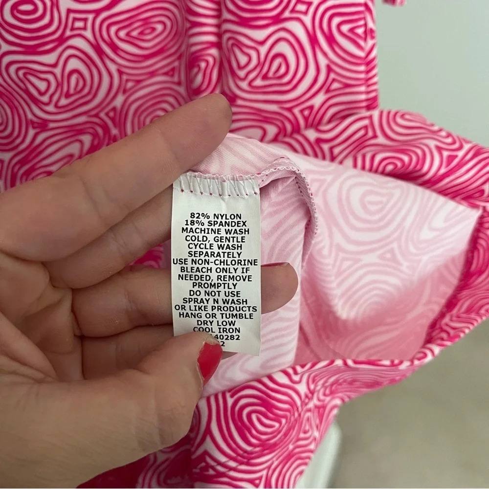 Katherine Way Pink Swirl 3/4 Sleeve Dress - Picture 3 of 4